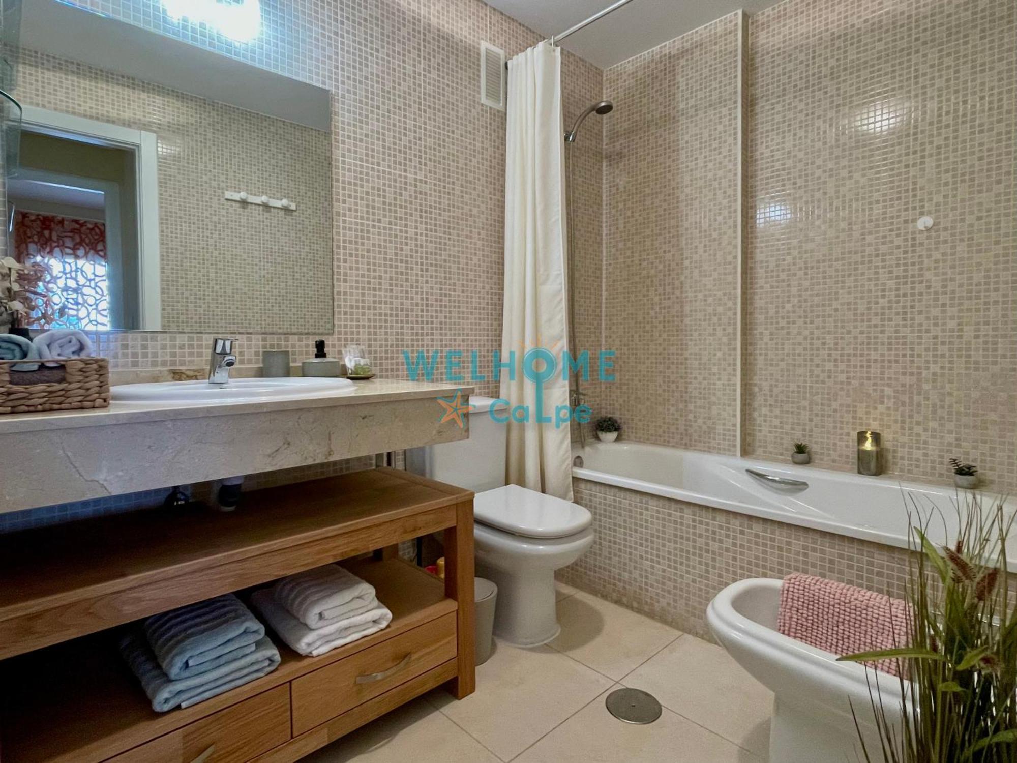 Orquidea Comodo Apartamento: Vista Al Mar, Piscina, Parking Κάλπε Εξωτερικό φωτογραφία